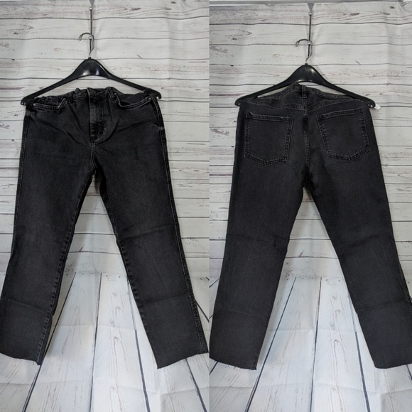 🆕 Last1! Free People Clean Girlfiend Black Jean - Picture 4 of 5